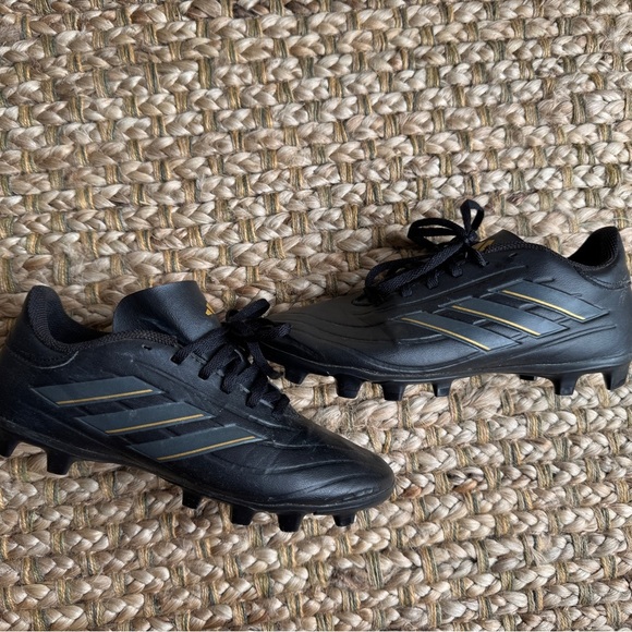 Adidas Black Cora Pure Men’s Soccer Cleats Size 7 – Firm Ground Football Shoes - Picture 1 of 9
